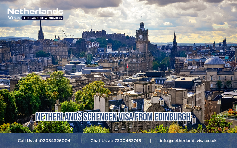 apply online for a Netherlands Schengen visa from Edinburgh